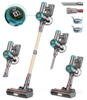 Cordless vacuum cleaner with multiple attachments
