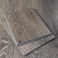 Wooden flooring samples on display